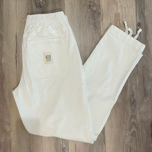 TOPO Designs Dirt Pants. White. Small.